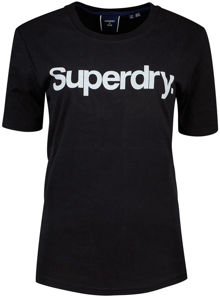 Superdry Cl T-shirt Met Korte Mouwen M Vrouw Zwart