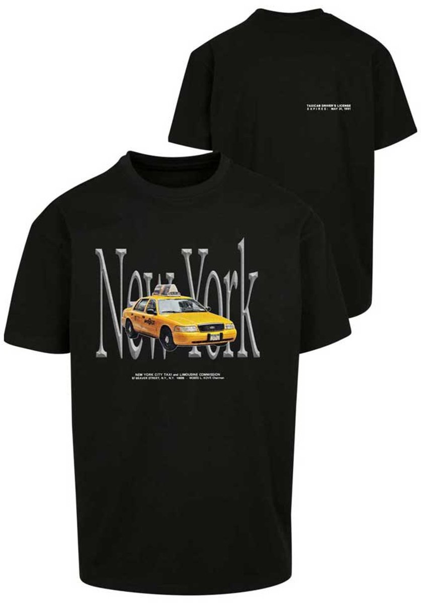 Mister Tee NY Taxi Oversize Heren T-shirt XXL Zwart