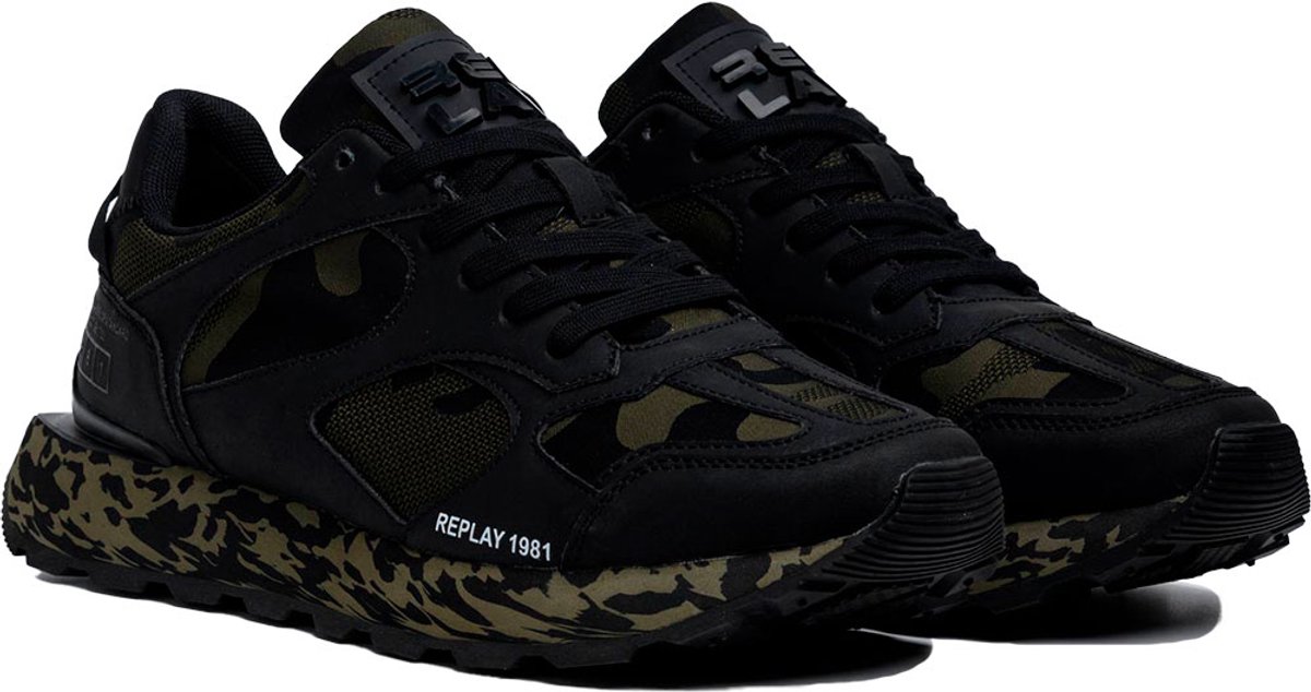 Replay Dean Covert Schoenen Groen Zwart Man
