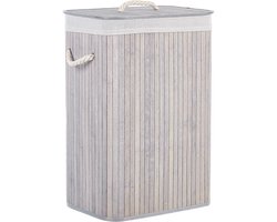 BELIANI KOMARI - Mand - Lichtgrijs - Bamboehout