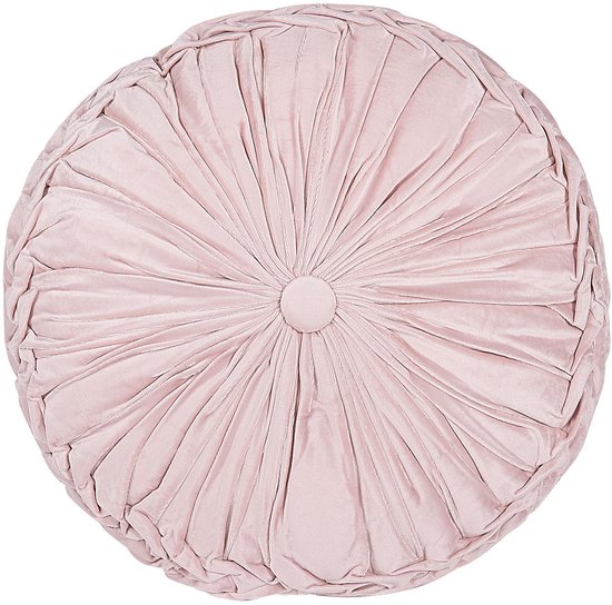 Beliani UDALA - Sierkussen décoratif - Rose - Plastique