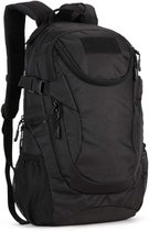 Rugzak, wandelrugzak, outdoor, waterdicht, 25 liter wandelrugzak, campusrugzak, schoolrugzak, jongens, unisex rugzak, zwart