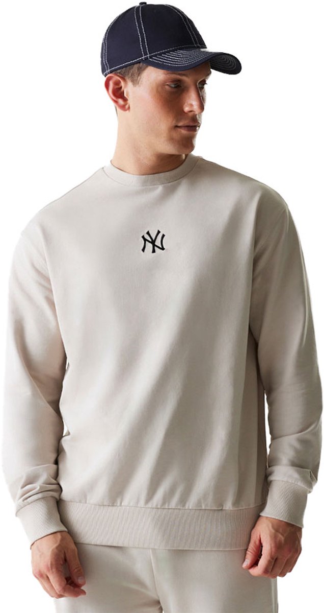 New Era Mlb Le Midi New York Yankees Sweatshirt Man Vrouw Beige