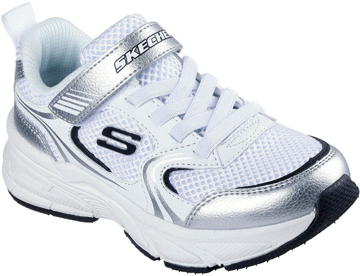 Skechers Retro Graph White Pu / Silver Mesh