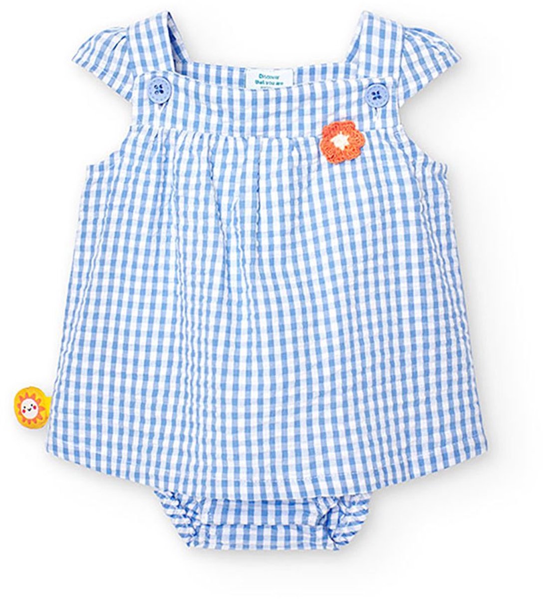 Boboli 128078 Mouwloze Jurk Veelkleurig 1 Months Meisje