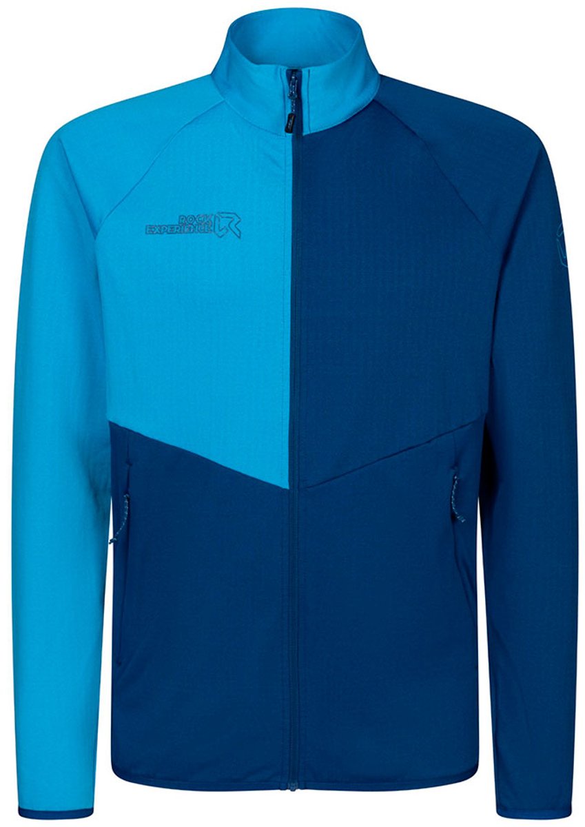 Rock Experience Re Albatross Fleece Met Volledige Rits Man Marineblauw