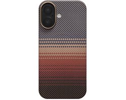 Pitaka Ultra Slim Hoesje iPhone 17 – Compatibel met MagSafe – Krasbestendige Camera Bedieningsknop – Vervaardigd uit Luchtvaartwaardige Aramidevezel - Oranje