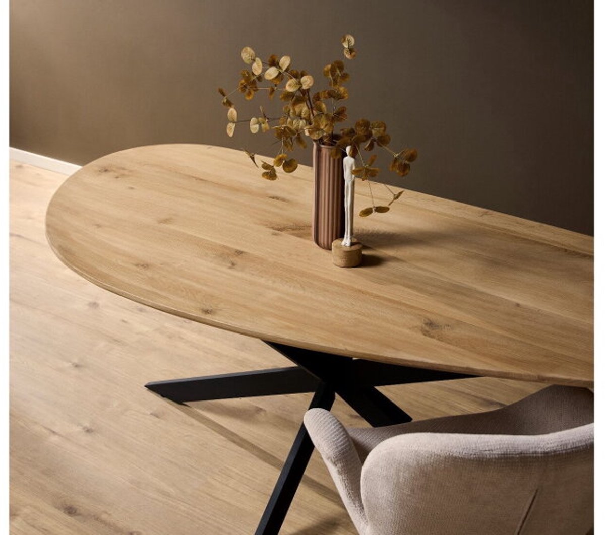 Eettafel Cloud organisch 240 cm eiken - naturel