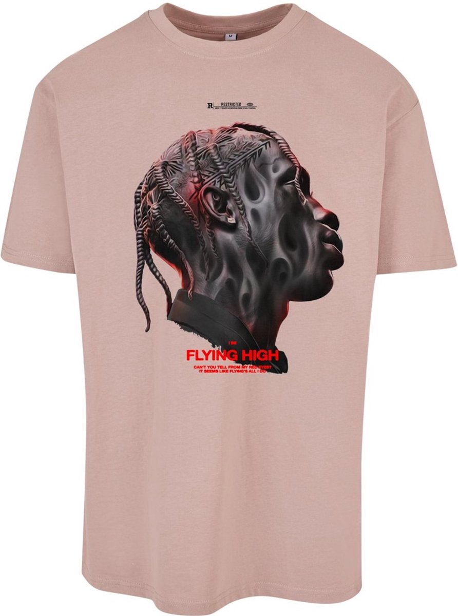 Mister Tee Flying High Oversize Heren T-shirt XXL Roze