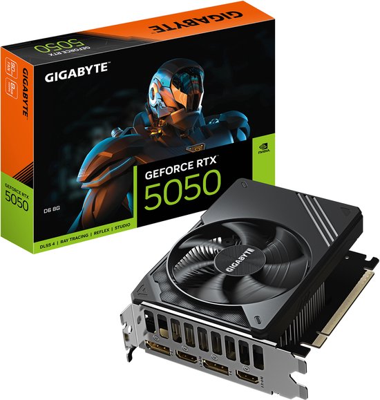 NVIDIA GeForce RTX 5050 8GB GDDR6 – PCIe 5.0, 2x HDMI, 2x DisplayPort