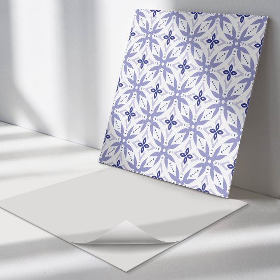 DEWOO Plaktegels Muur Plaktegels Keuken Tegels Vierkant Ruitjestegel Roosterpatroon voor Badkamer 10-stuks (30.5 x 30.5 cm