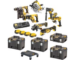 DeWALT DCK853P4T Accu combiset Brushless 8-delig 18V XR in TSTAK