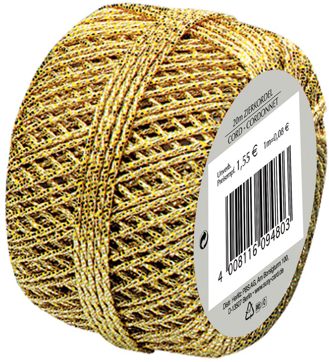SUSY CARD sierkoord ´Cordonnet´, goud