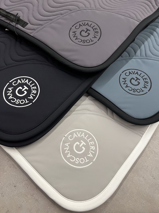 Tapis de selle matelassé Cavalleria Toscana Double Orbit Wave
