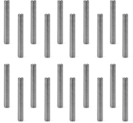 20 stuks verbindingsschroeven M6x25mm, hulsschroeven, roestvrij staal A2 V2A, meubelschroeven, kastverbinder met zeskantsleutel voor kasten, kasten, houtplank