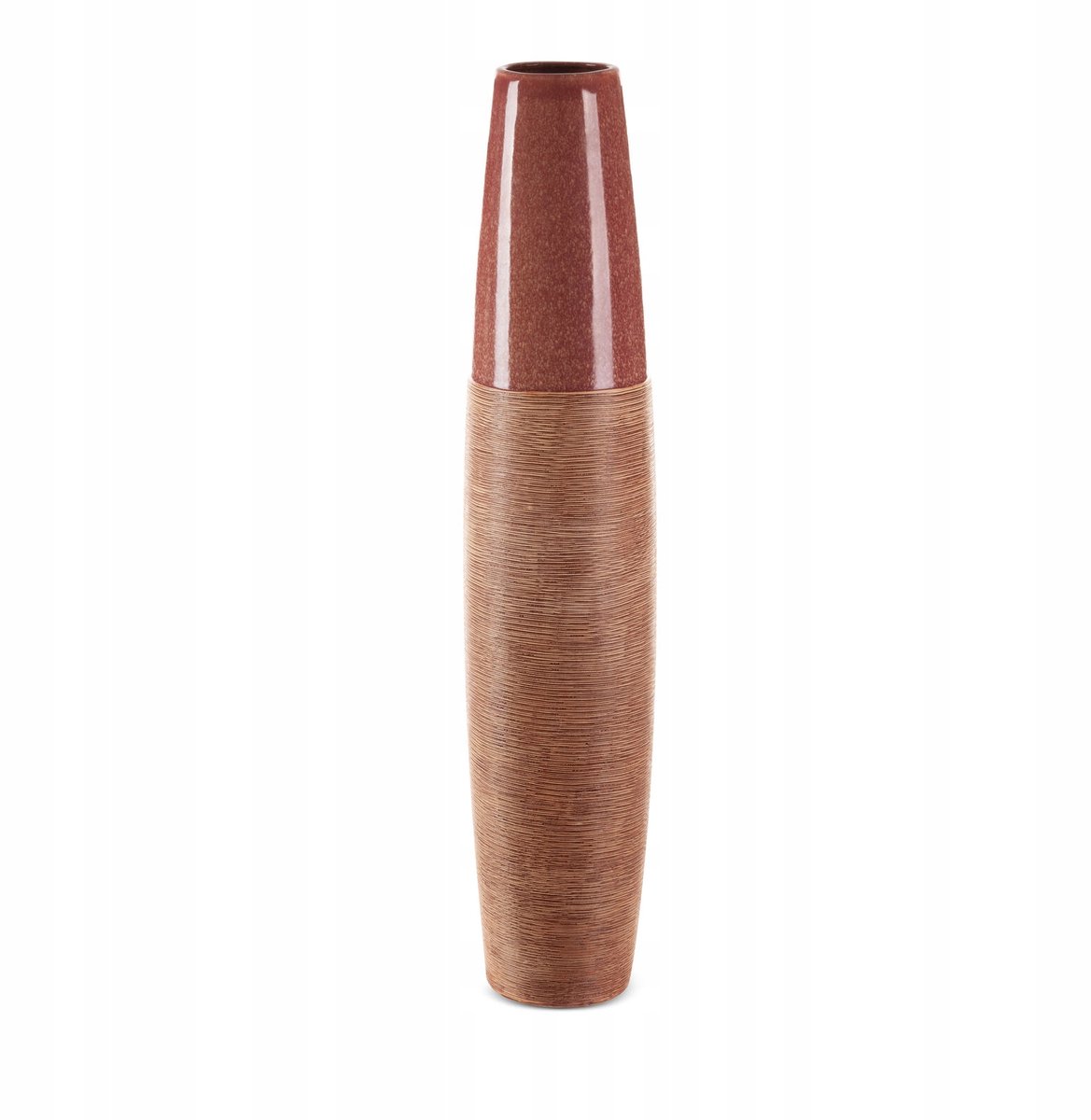 Decoratieve Vaas Elda 17 x 80 cm - Rood Keramiek