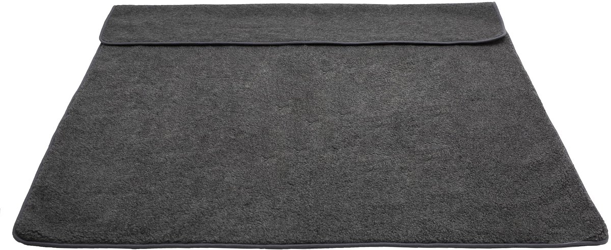OnceDoce® Wollen Deken 160x200 cm | Luxe Merino Wol OnceDoce® |100% Zuivere Australische Wol – Premium Wollen Deken 450 g/m² | Woolmark® Certificaat | Wasbaar, Antiallergisch, Zacht & Warm | Kleur Antraciet