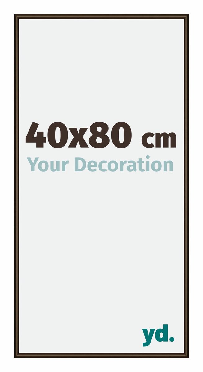 yd. Your Decoration - Fotolijst 40x80 cm - Aluminium - Walnoot Structuur - New York