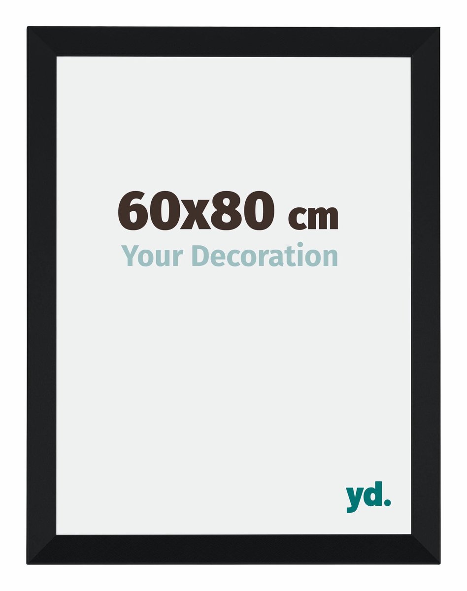 yd. Your Decoration - Fotolijst 60x80 cm - MDF - Zwart Mat - Catania