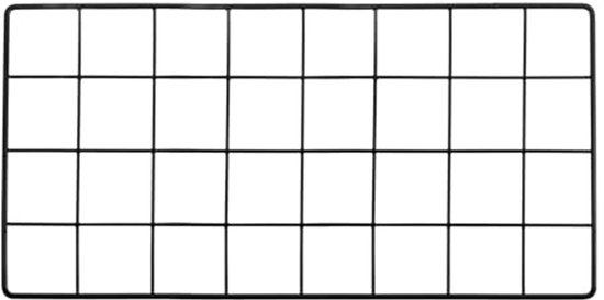 Metalen Raster Muur Raster Paneel 16x8 Inch - Metalen Draad Foto Display voor ...