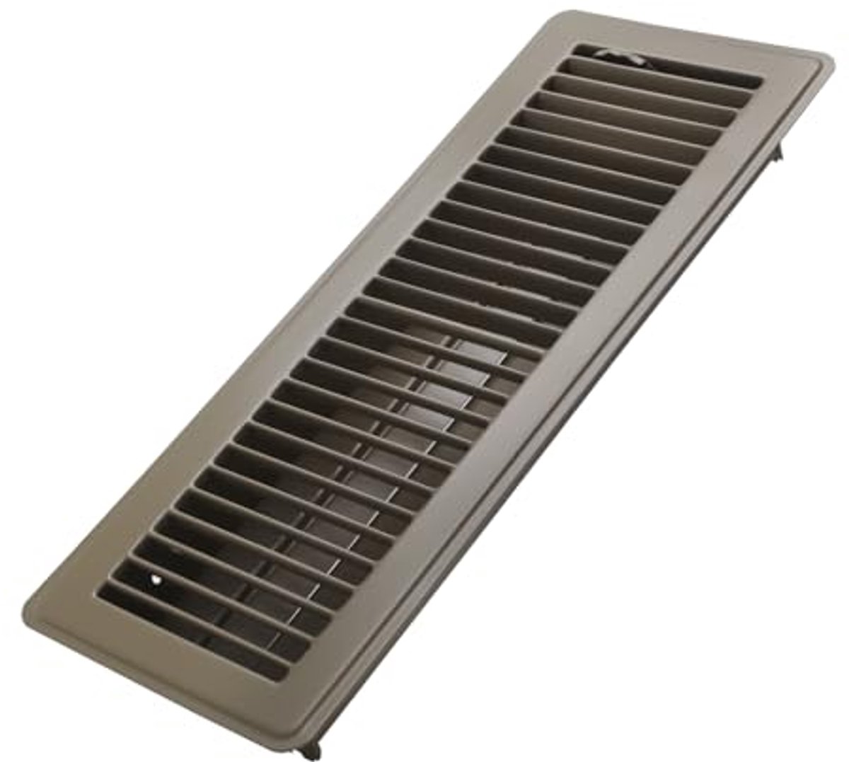 Vloerregister 10 x 35 cm - Zwaar Belastbare Stalen Ventilatieopeningen - Verstelbare Luchttoevoerhendel - Ideaal voor Thuisgebruik