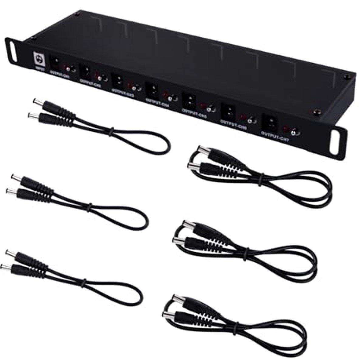 DC PDU Lite 7-CH 0.5U Power Distribution Unit voor Rack-Mount