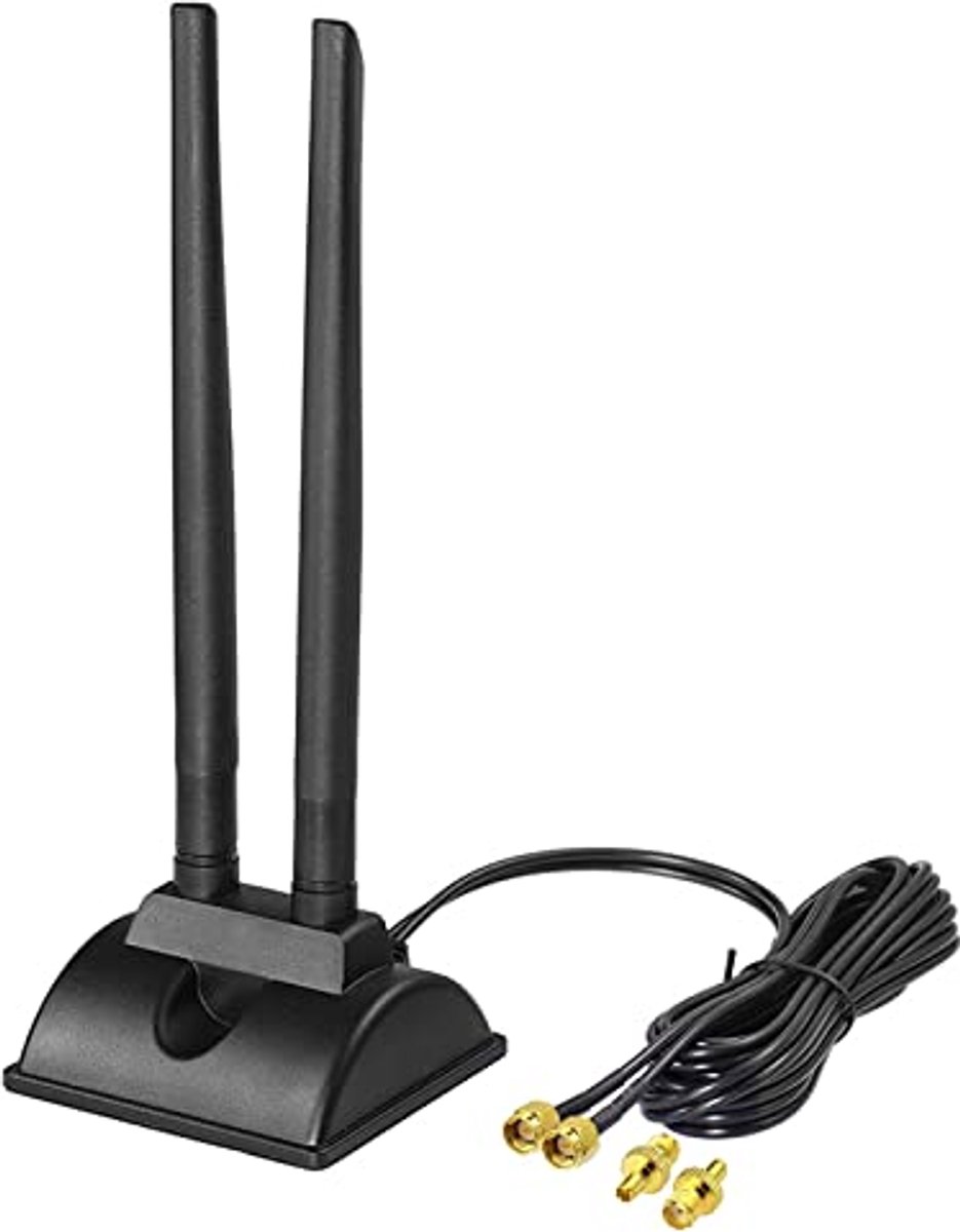 Image of 4G LTE Antenne MIMO met Magnetische Basis - 6dBi SMA TS9 voor Draadloze Routers en Modems