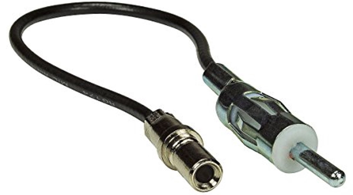 Antenne adapter geschikt voor Chrysler, Chevrolet, Dodge en Jeep - DIN-stekker, lengte 15cm