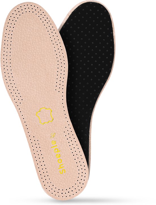 Semelles intérieures en cuir Shoeple – Confortables, respirantes et durables – Pour un usage quotidien – Pointure 37-38