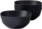 Mepal serveerschaal Silueta - 4x 750 ml - Saladeschaal - Nordic black