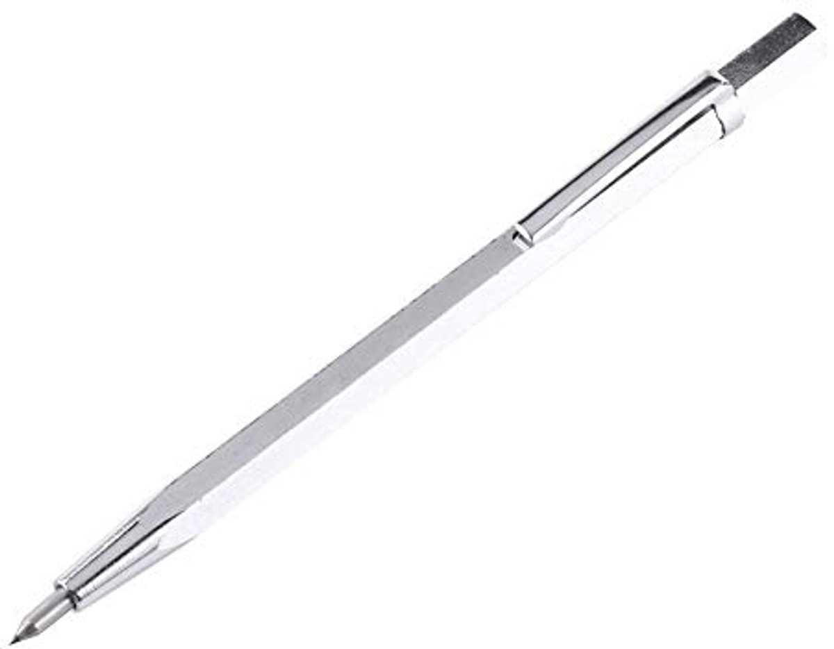 Hardmetalen Kraspen voor Glas, Keramiek en Metaal - Draagbaar Gereedschap met Clip