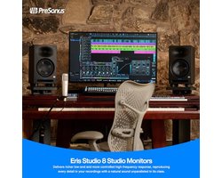 8-inch 2-Way Active Studio Monitors voor Professionele Geluidsweergave