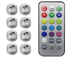 Draadloze Zelfklevende LED Auto Interieur Omgevingslicht met Afstandsbediening - Voet Lamp voor Aquarium en Feestdecoratie