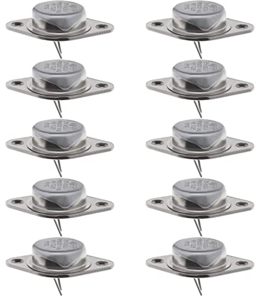 10 Stuks NPN Vermogenstransistoren 15A 100V voor Voedingscircuits en Regelaars