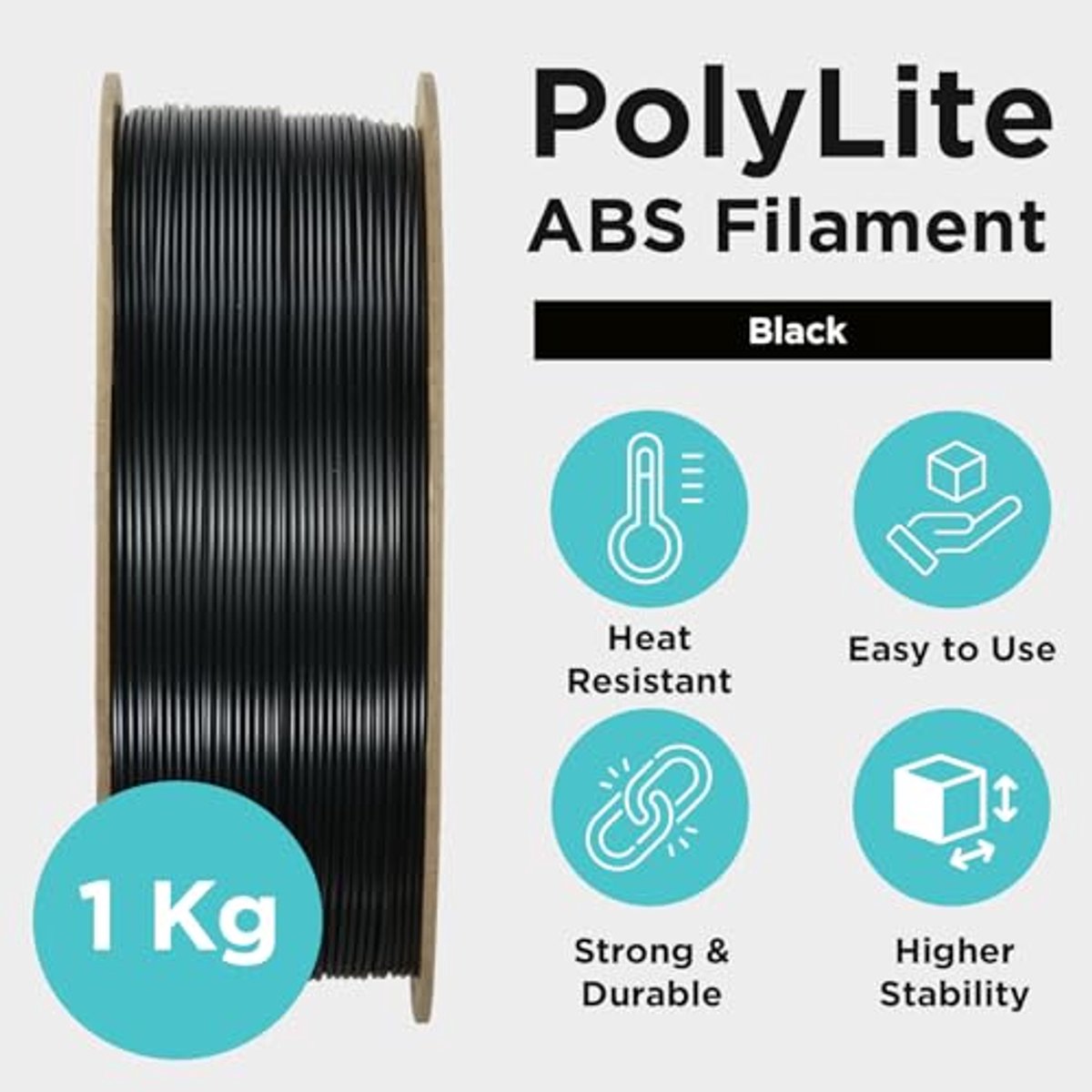 Zwart 3D-Printer Filament 1,75 mm - Weerbestendig en Hittebestendig