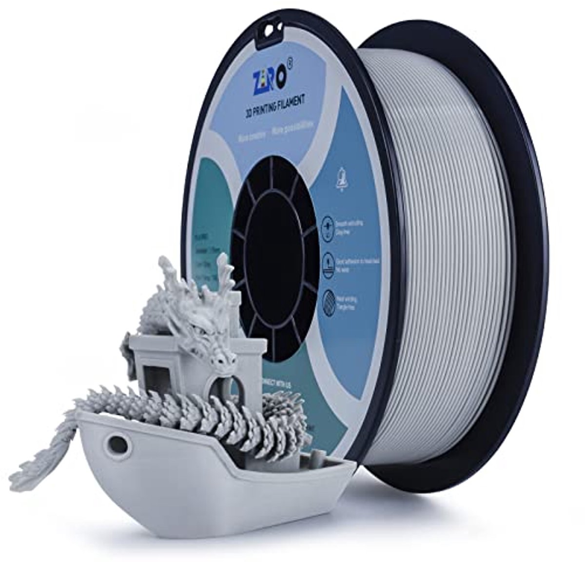 3D Printer Filament 1.75mm - PLA PRO Basic Color Series - 1KG - Grijs