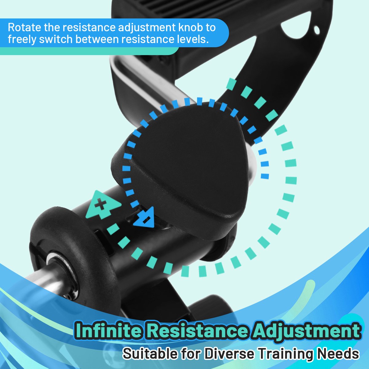 Revalidatiefiets - Hometrainer armen benen - zwart thumbnail 5