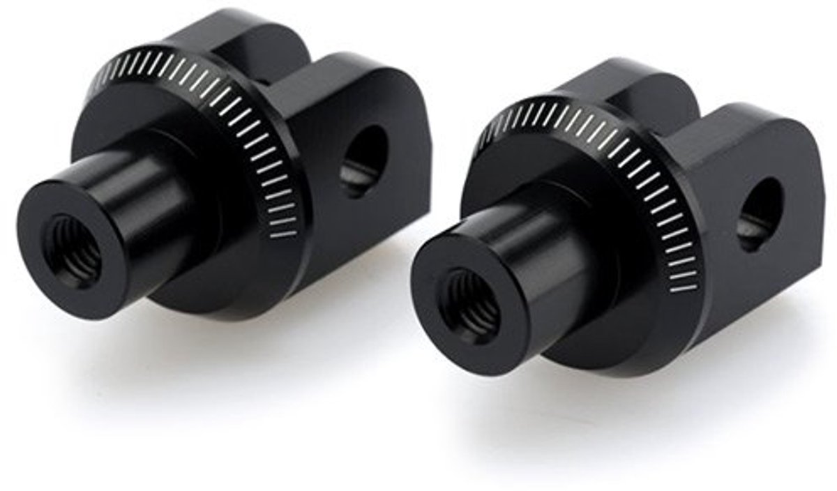 Puig 8887 Pilot Kawasaki Ninja 400/zx-10r Se 18-19&z400 19&zx-10r 16-19&zx-10r Krt Replica 18&zx-10rr 17-19 Voetsteunadapters Zwart