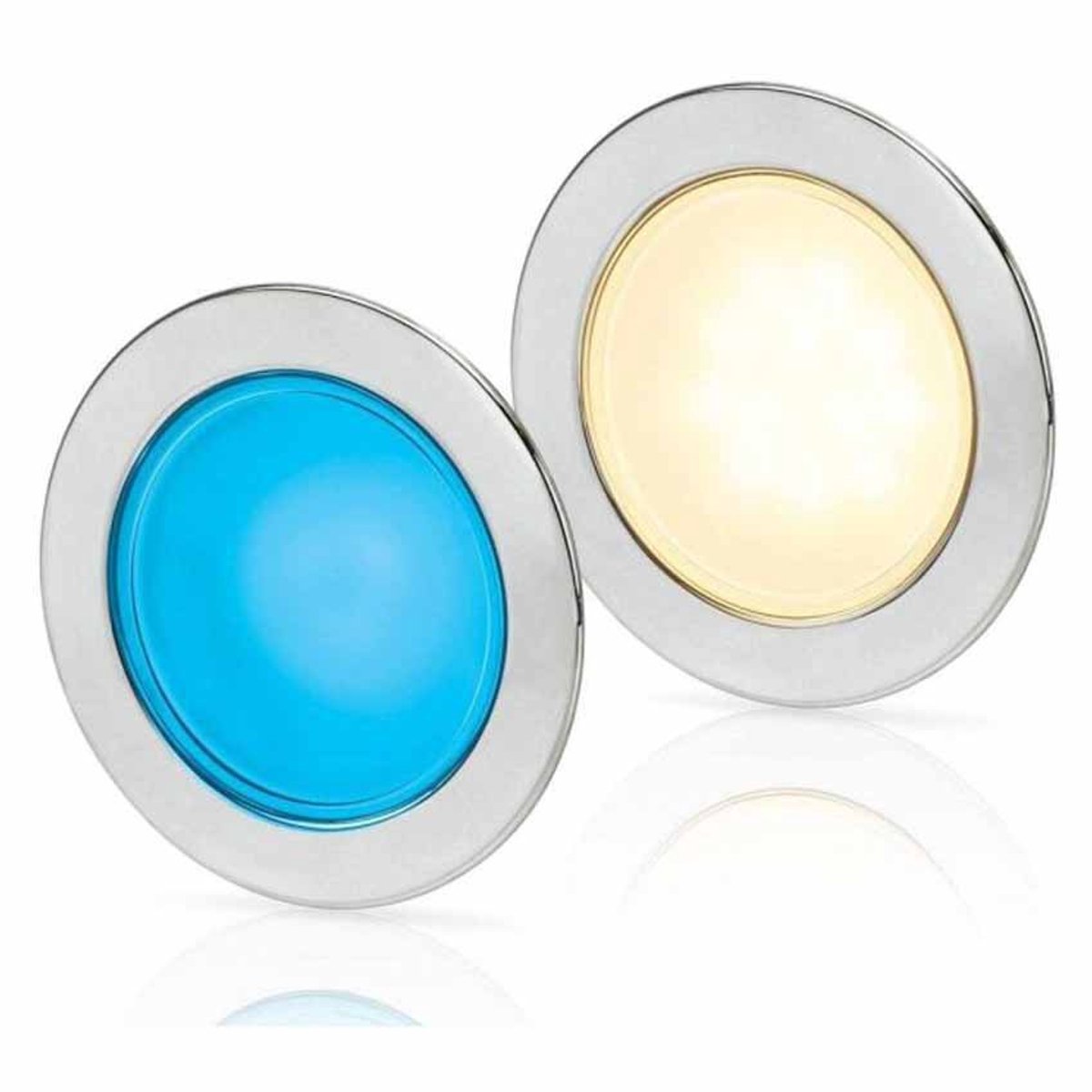 Hella Marine Slim 95 Wit & Blauw Plafondlamp Transparant 95 mm