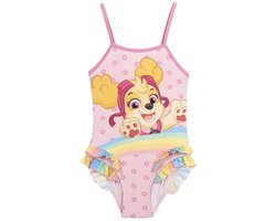 Paw Patrol Skye Badpak Meisjes – Roze Badpak met Ruffles – Zomer Zwemkleding – Officieel Gelicenseerd