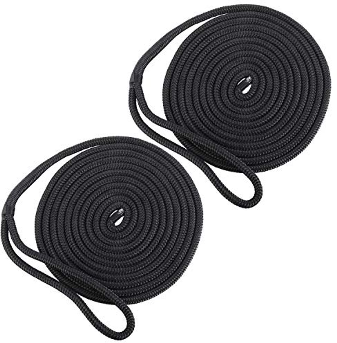 Nylon Dockline voor Boten - 12 mm x 4,5 m Fendertouw - Zwart