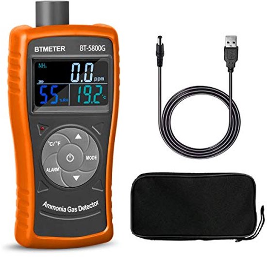 Ammoniakgasdetector voor Luchtkwaliteit Monitoring met Temperatuur en Vochtigheid