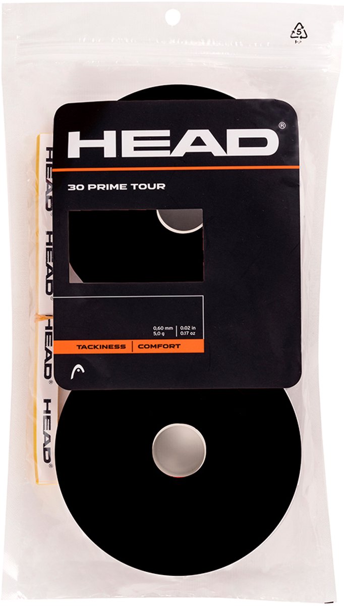 Head Racket 30 Prime Tour Overgrip Zwart