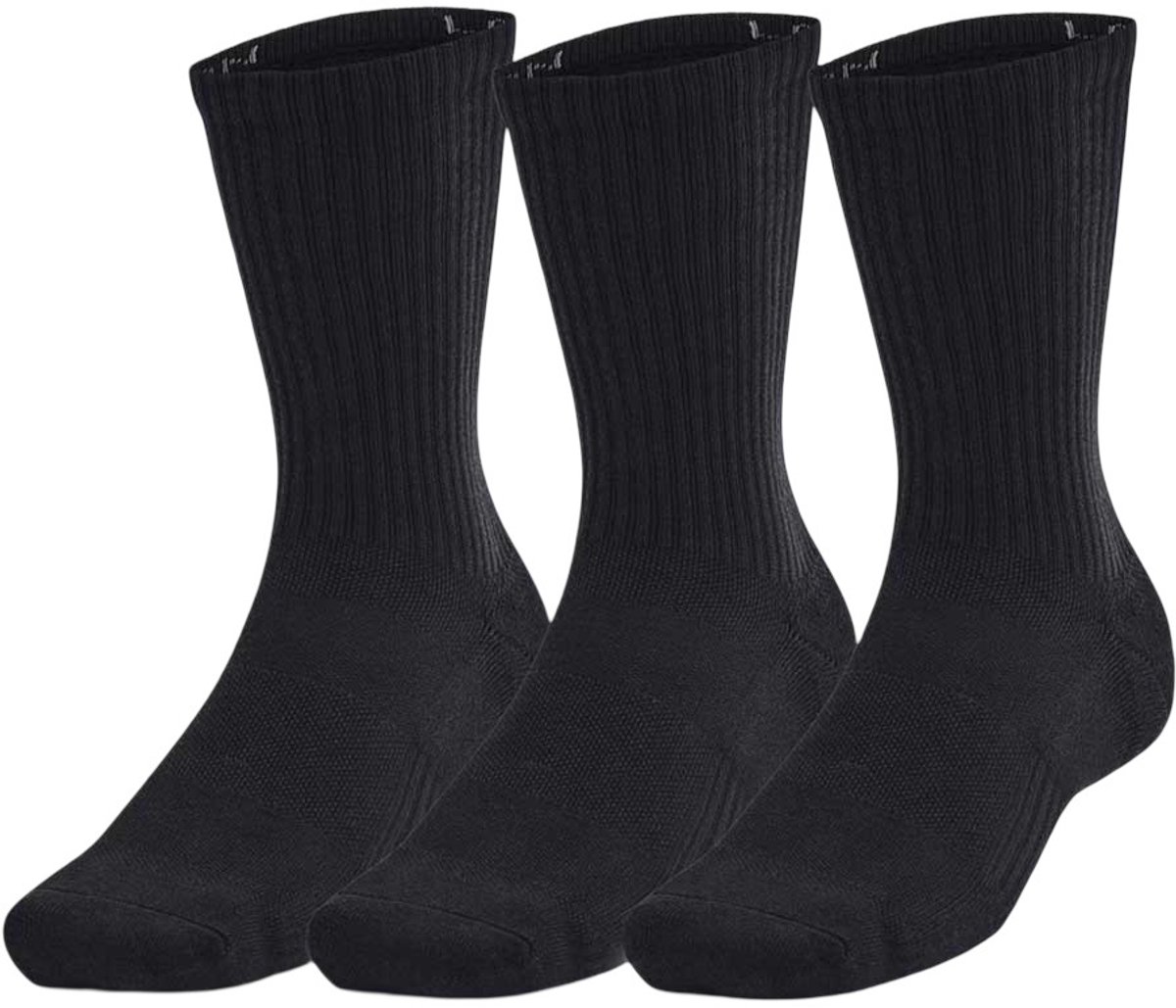 Unisex Trainingssokken Katoen 3-Pack Zwart