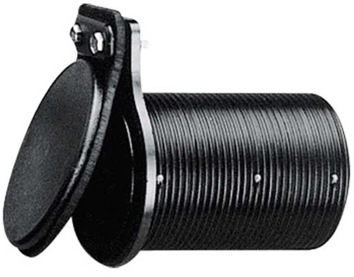 Nuova Rade Doorvoer Met Terugslagklep En Verlengstuk Zwart 68 x 107 mm