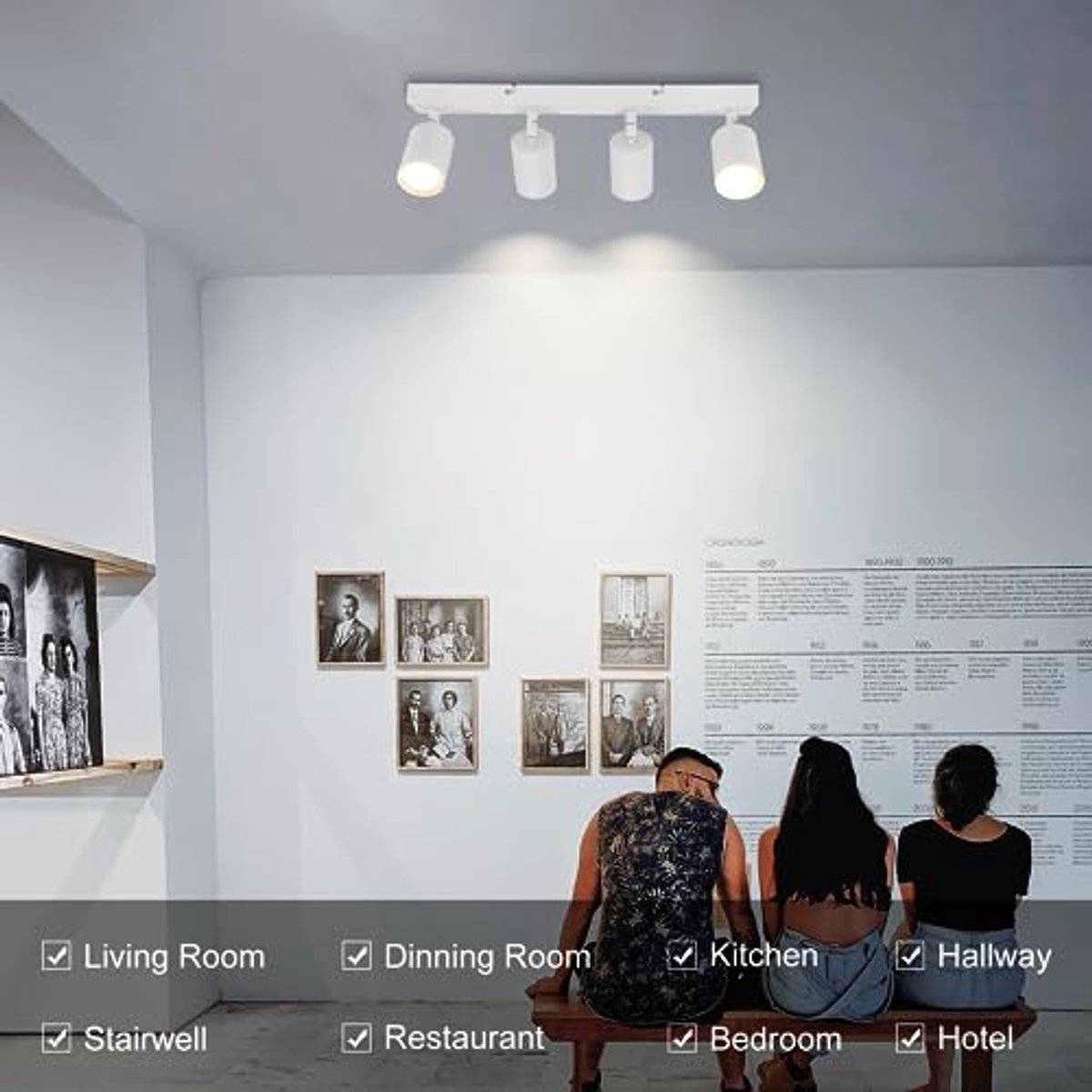 Moderne LED Plafond Spot 4 Vlam