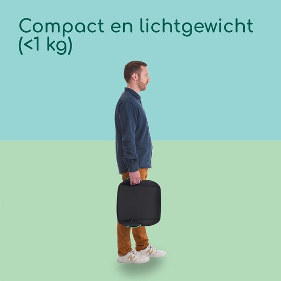 SNJY® Kinderstoel Auto - Kinderzitje Auto - Stoelverhoger voor Auto - Zwart - 36L x 41B x 20H centimeter van Merkloos — afbeelding 4