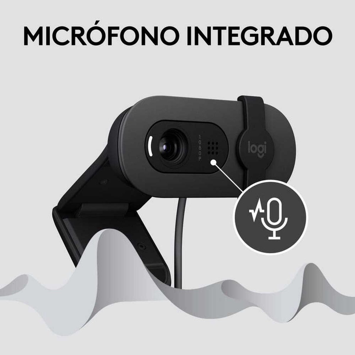 Logitech Brio 100 Full HD webcam met lenskapje thumbnail 2