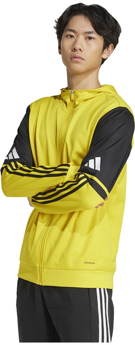 Adidas Squadra 25 Sweatshirt Met Rits Geel 2XL / Regular Man