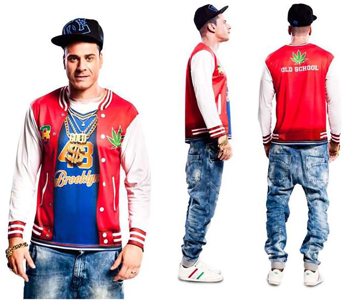 Kostuums voor Volwassenen My Other Me Rapper